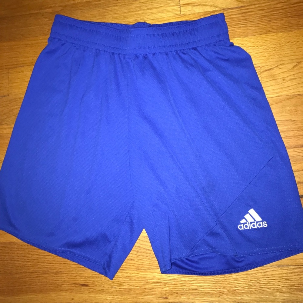 Blue men’s athletic shorts